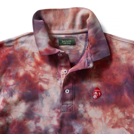 Jay Kos Polo - Red Tye Dye